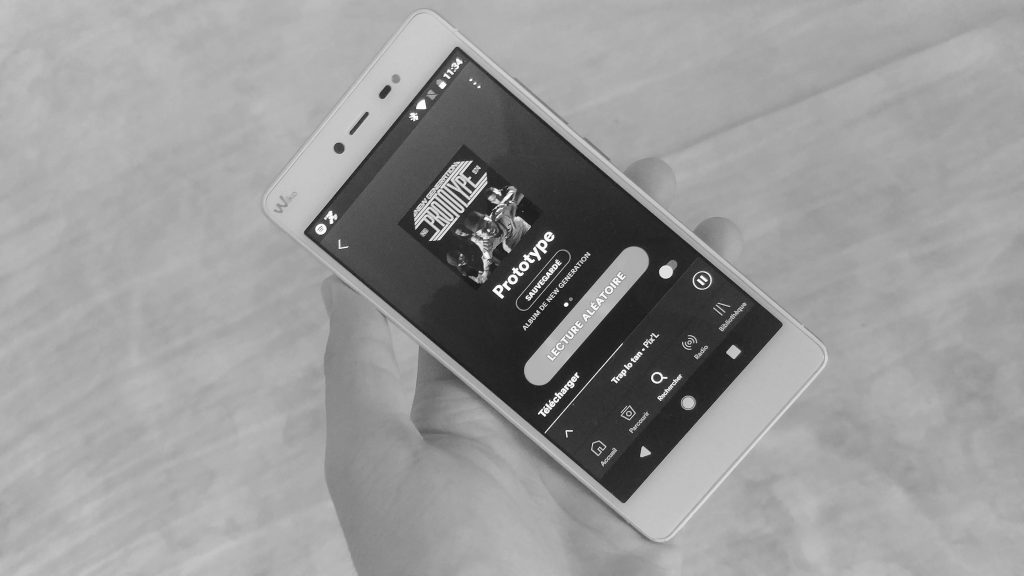 Spotify sur un smartphone Android