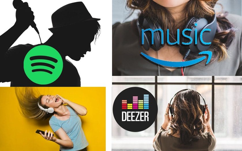 Plateformes de streaming de musique : Deezer, Spotfy & Amazon